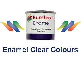 Humbrol Enamel Clear Colour Paints 14ml