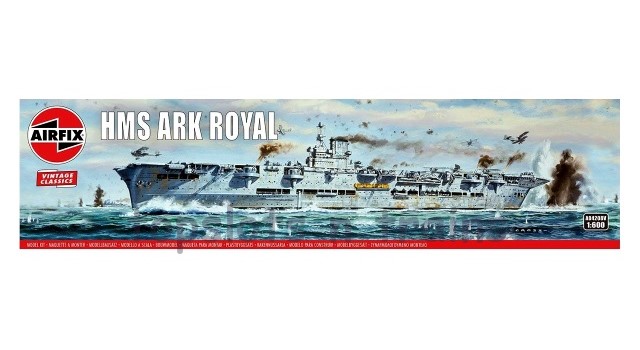 Airfix A04208V 1/600 Scale Model Kit - Hms Ark Royal- Royal Navy Aircraft Carrier
