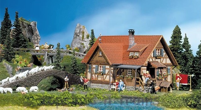 Faller 130270 OO/HO Scale Model Kit - Rural Half-Timbered House