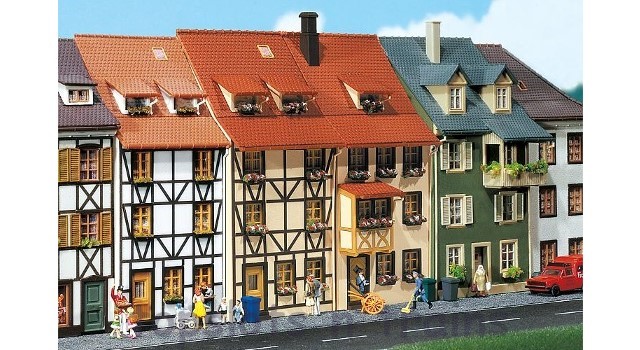 Faller 130431 OO/HO Scale Model Kit - 2 X Relief Houses
