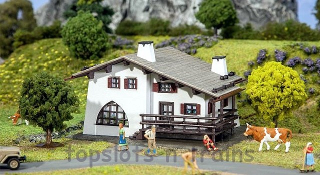 Faller 131522 OO/HO Scale Model Kit - Hobby Series - Mountain House With Lighting