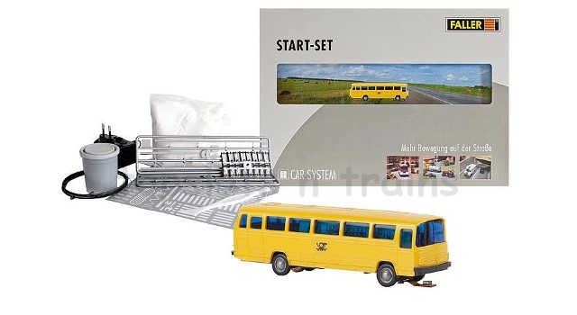Faller 162008 N Scale Car System - Starter Set - Mb O302 Postal Bus III