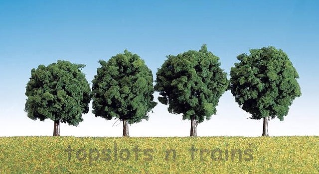 Faller 181412 OO/HO/N Scale Trees - 4 X Park / Leaf Trees - 60 mm