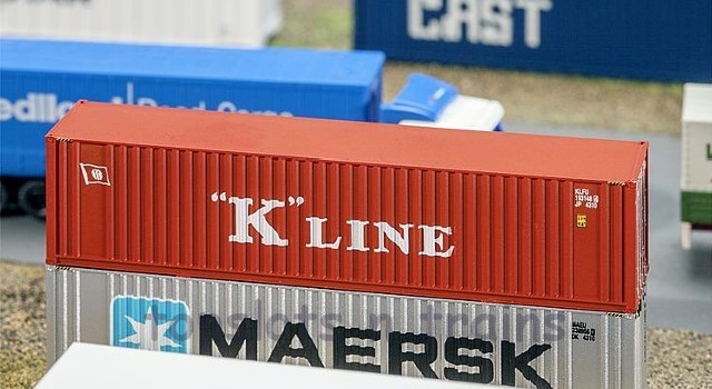 Faller 272820 N Scale Model - 40Ft Hi-Cube Shipping Container - K Line V