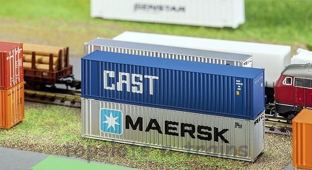 Faller 272841 N Scale Model - 40Ft Hi-Cube Shipping Container - Cast V