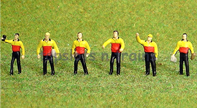 Faller 151611 HO/OO 1-87 Scale Figures - DHL Workers X 6 Figure Set