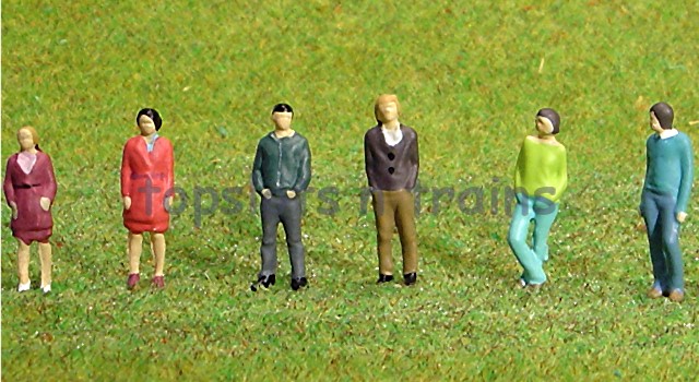 Faller 151608 HO/OO 1-87 Scale Figures - Pedestrians X 6 Figure Set