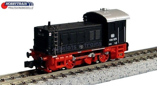 Hobbytrain Lemke H2866 N Scale - DB V20 Diesel Locomotive IIIb Schwarz Black 021