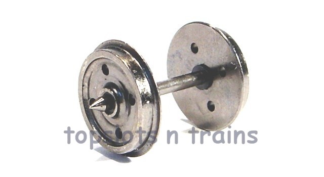 wheels spares 4 x Hornby Railways disc metal coach wheelsets 