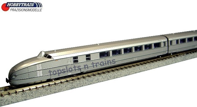Hobbytrain Lemke H2630 N Scale - Drg Svt 137 155 Kruckenberg 3 Car DMU Train Pack