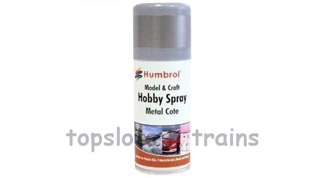 Humbrol AD6996 - Polished Steel Metalcote Spray Paint 27003
