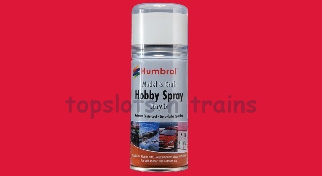 Humbrol AD6019 - 19 Bright Red Gloss Spray Paint - 150ml 
