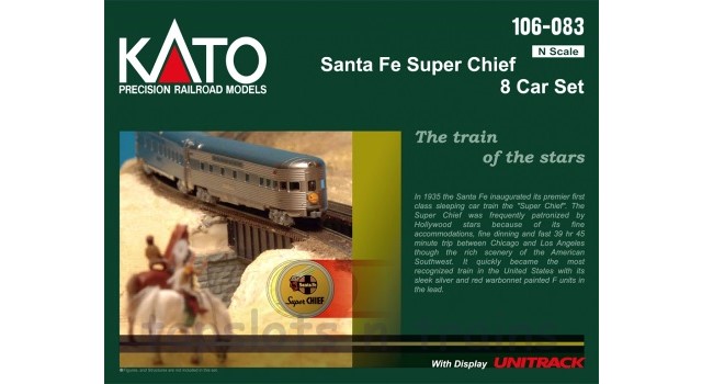 Kato Usa 106-083 N Scale - Santa Fe Super Chief 8 Car / Coach Set