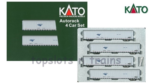Kato Usa 106-5506 N Scale - Amtrak Autorack Phase V 4 Car Wagon Set No 4