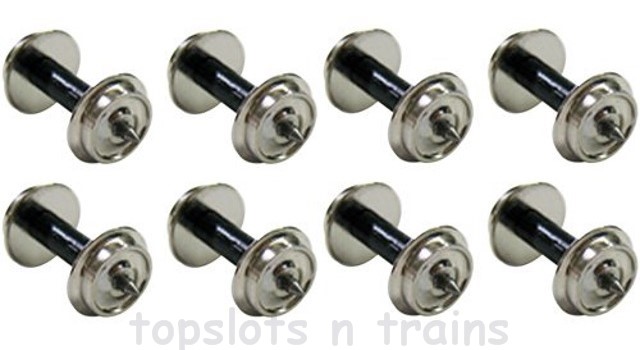 KATO N Gauge Hollow Shaft Wheel for Snap Type Trolley Silver Axle Short 8 Pieces for sale online 