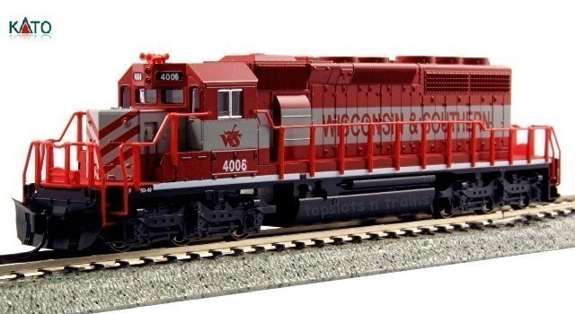Kato Usa 176-4815 N Scale - Early EMD SD40-2 - DB Wisconsin And Southern 4006