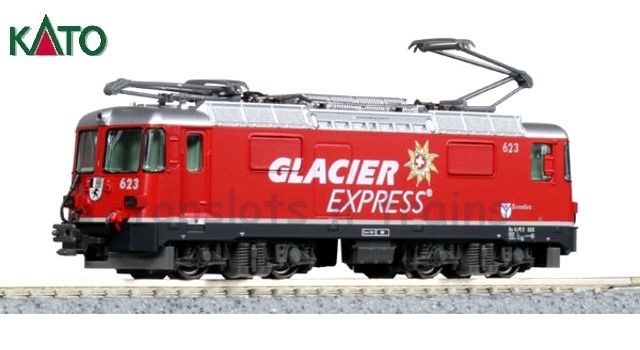 Kato Europe 3102-2 N Scale - RHB Glacier Express Ge 4/4 II Electric Loco Vi
