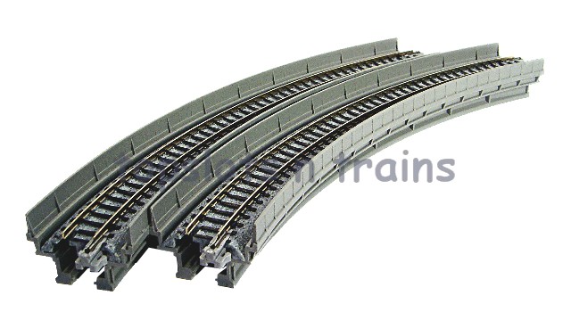 KATO N Scale UNITRACK 13 3/4" Radius-30 Deg Single Track Curved Viaduct 20-531 