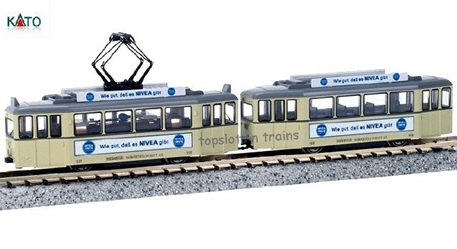 Kato LEMKE 14631 N Scale - Duwag 2 Car Tram - Rheinbahn Nivea III