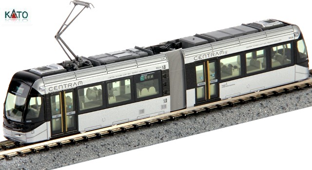 Kato Japan 14-802-2 N Scale - Centram 9002 Tram Toyama Light Rail - Silver