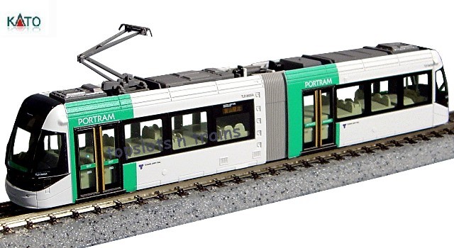 Kato Japan 14-801-5 N Scale - Portram Toyama Light Rail Tlr0605 Green Unitram