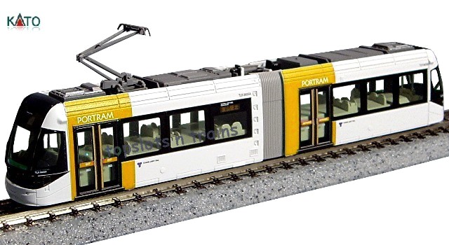 Kato Japan 14-801-6 N Scale - Portram Tram Toyama Light Rail Tlr0603 Yellow