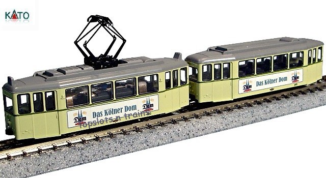 Kato LEMKE 14634 N Scale - Duwag 2 Car Tram Cologne Kvb Dom Kolsch III