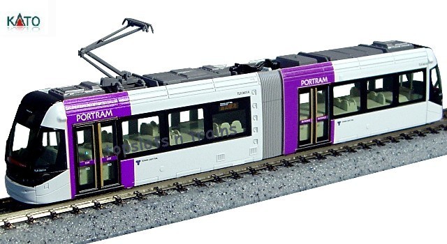 Kato Japan 14-801-2 N Scale - Portram Tram Toyama Light Rail Tlr0607 Purple
