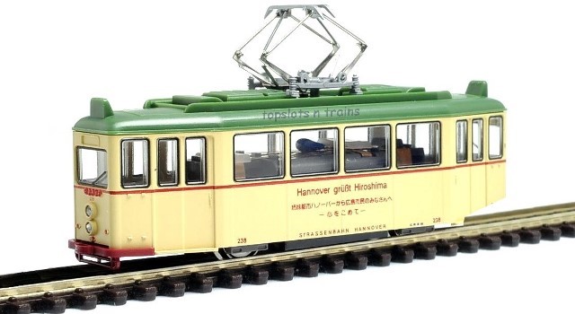 Kato 14-071-1: Le tramway de Hanovre accueille Hiroshima motorisé 1:160