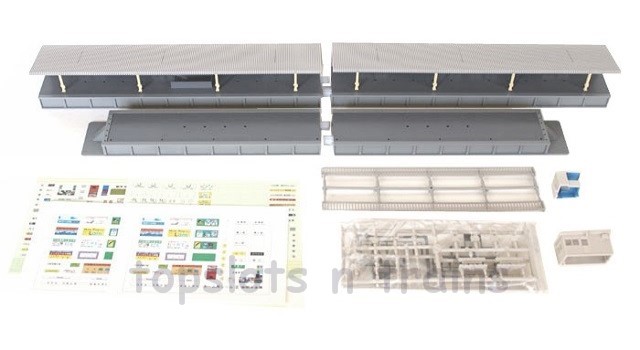 Kato 20-815 N Scale - One Sided Platform - Complete Set