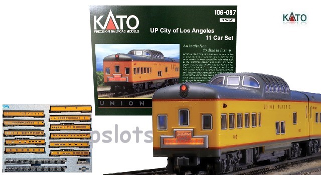 Kato Usa 106-087 N Scale - Union Pacific - City Of Los Angeles - 11 Car Coach