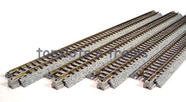 Details about   LOT of 2 N Scale KATO UNITRACK 20-183 DBL Curve Track R315/282mm 45* 2 per Pack 