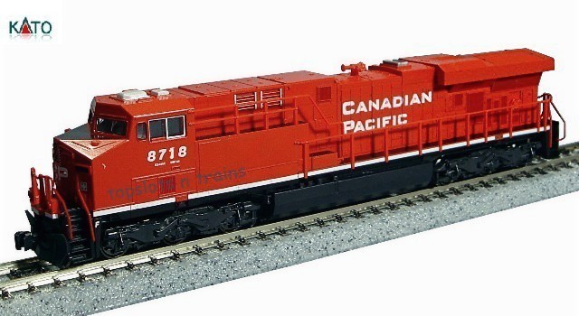 Kato Usa 176-8904 N Scale - Ge ES44AC Gevo Cp 8718 Canadian Pacific Locomotive