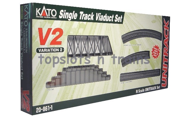 KATO N Scale 20-861 Unitrack Variation Set V2 Single Track Viaduct for sale online 