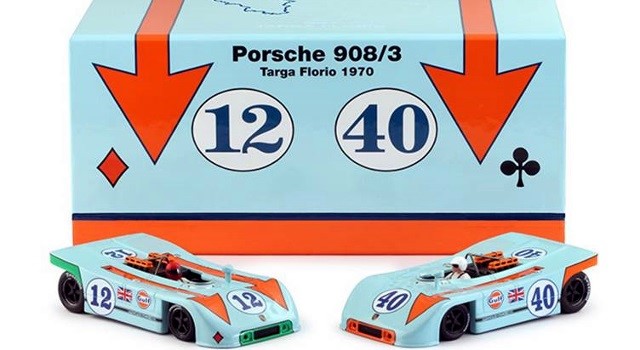Nsr-SET09 Limited Edition - Gulf Porsche 908/3 Targa Florio 1970 Twin Set