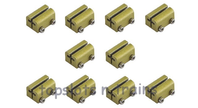 For LGB/Garden Railway 100 rail connector brass with 4 Stainless Allen Bolts #1