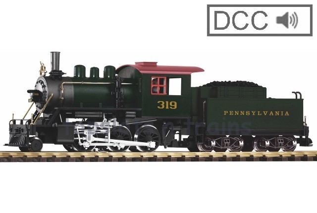 Piko 38213 G Scale DCC / Digital Sound - PRR Mogul Steam Locomotive 319 With Coal Tender