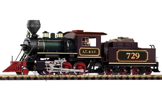 Piko 38227 G Scale - AT-SF 729 - Santa Fe Mogul Steam Locomotive
