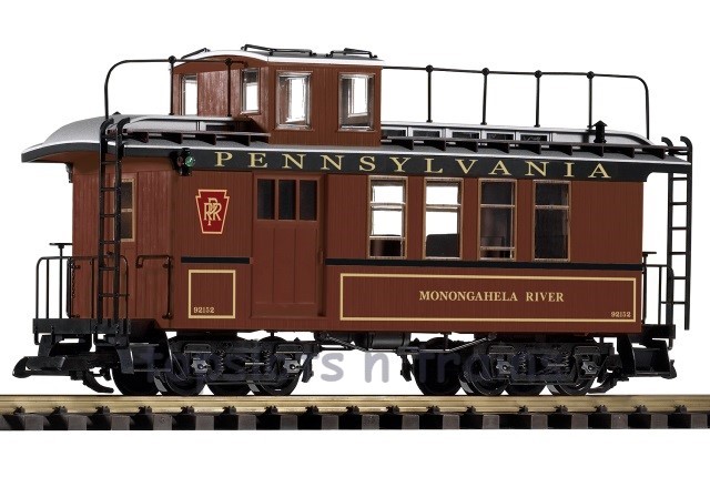 Piko 38624 G Scale - PRR Wood Drovers Caboose - 92152 Tuscan