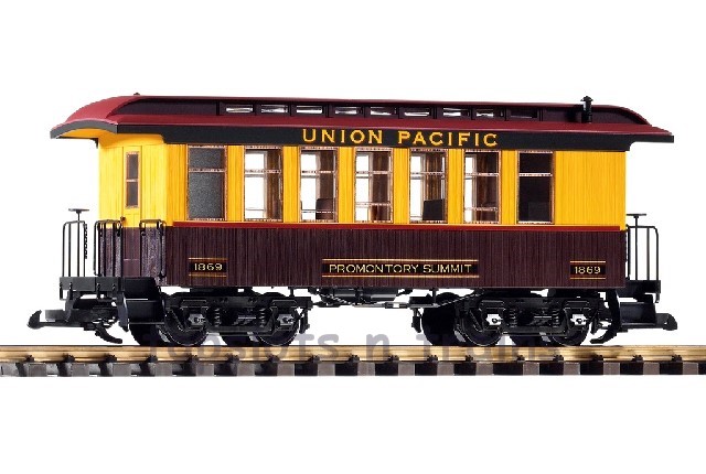 Piko 38648 G Scale - Union Pacific Wood Coach - Promontory Summit