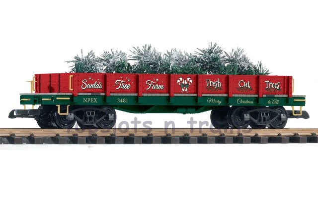 Piko 38762 G Scale - Christmas Tree Express Flat Wagon