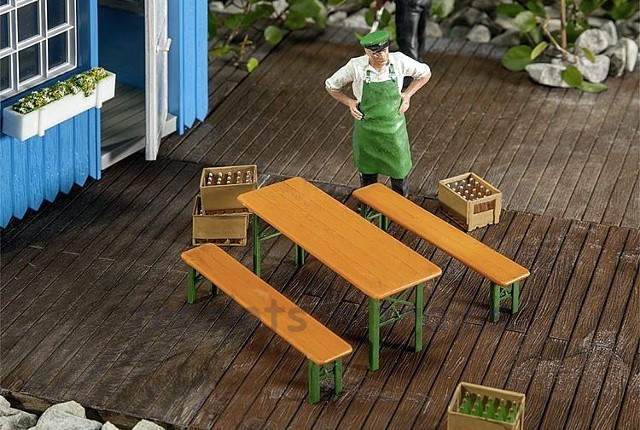 Pola 333222 G Scale - Beer Table And Benches