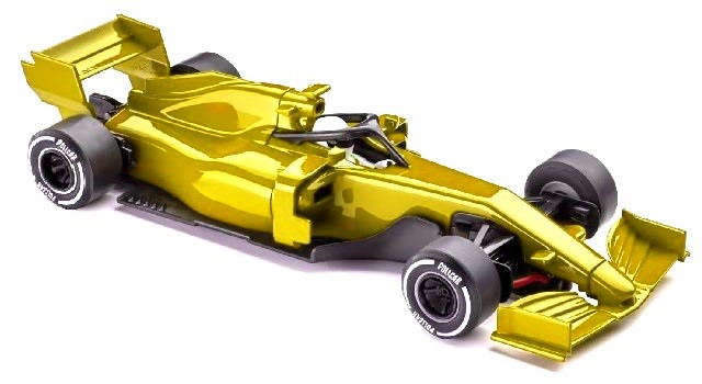 Slot.It Policar SI-CAR07-Yellow - Modern F1 Style Single Seater Car Yellow