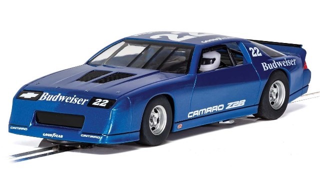 Scalextric C4145 - Chevrolet Camaro Iroc Z28 Budweiser No12 Blue