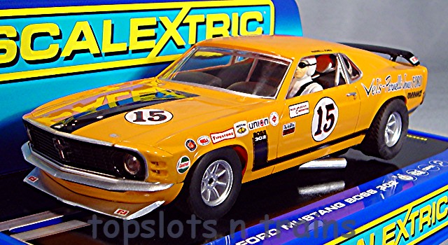 Scalextric C3651 High Spec Detailed - Ford Boss Mustang 302 Trans-Am 1970 Parnelli Jones