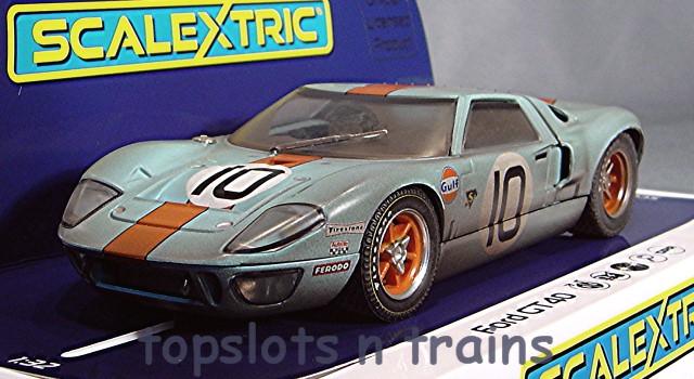 Scalextric C4105 - Gulf Ford GT40 Le Mans 1968 Weathered No10