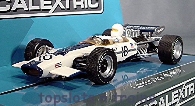 Scalextric C3707 - Team Lotus 49 Pete Lovely Brands Hatch 1970