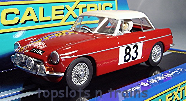 Scalextric C3143 High Spec Detailed - MGB 12Hr Rally Monte Carlo 1964 Morley Brothers