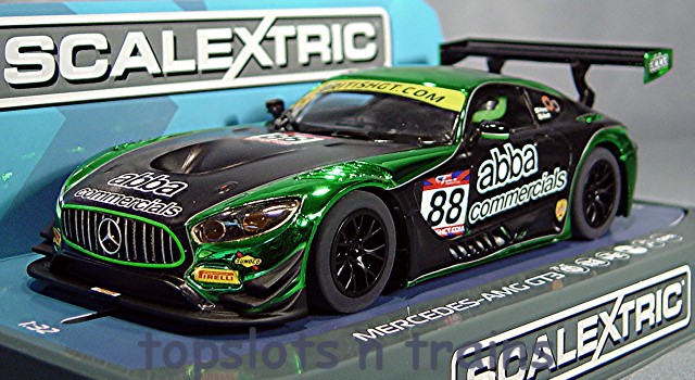 Scalextric C3942 - Mercedes AMG GT3 Abba British GT 2017 Neary/Short