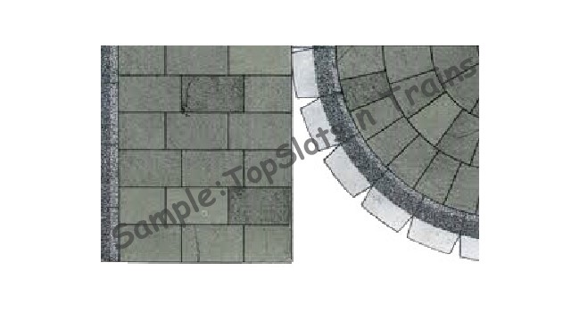 Superquick SQ-D 6 OO/HO Scale - Grey Paving Stones Building Paper X 6 Sheets